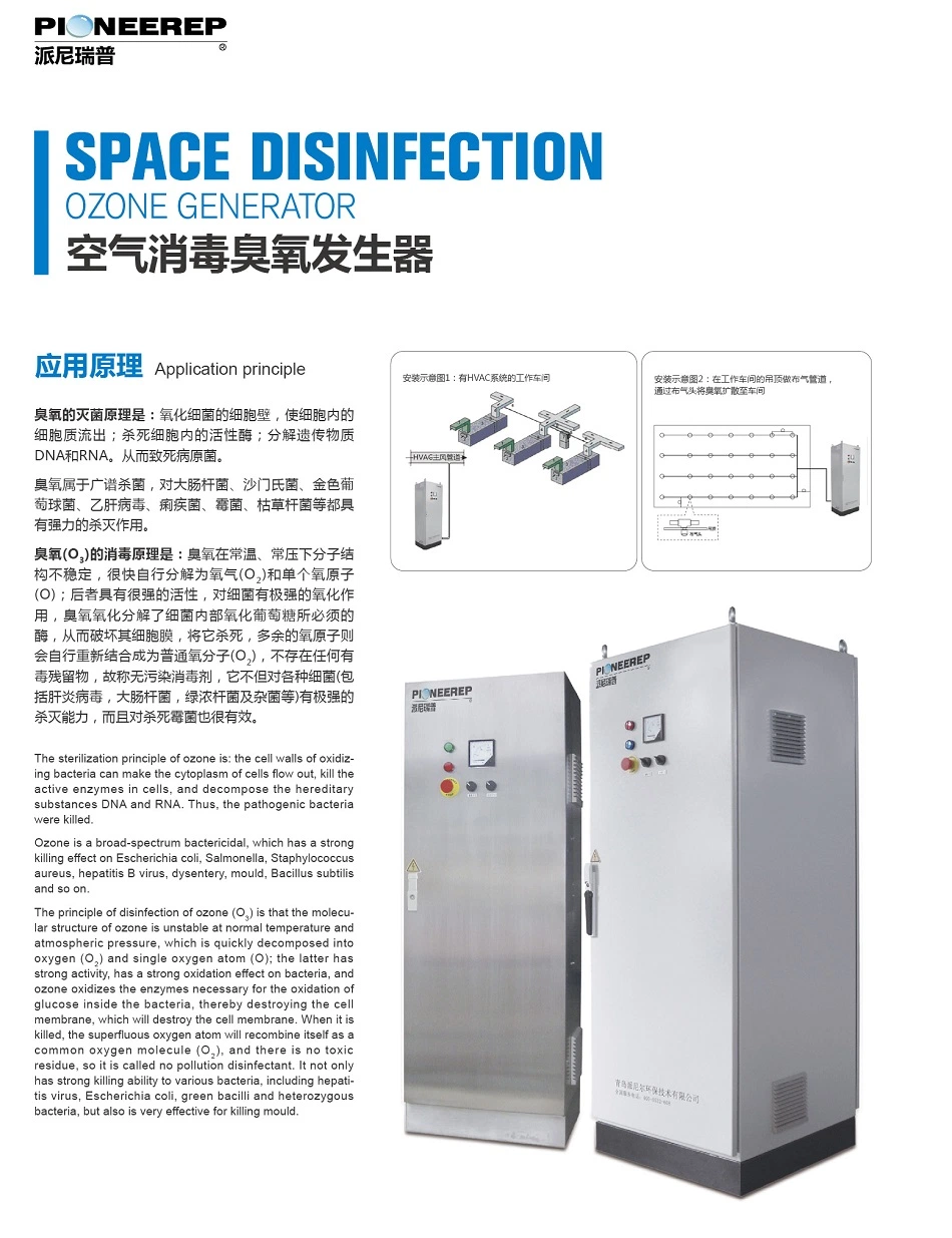 50-100g All in One Space Disinfection Ozone Machine for Food Plant
