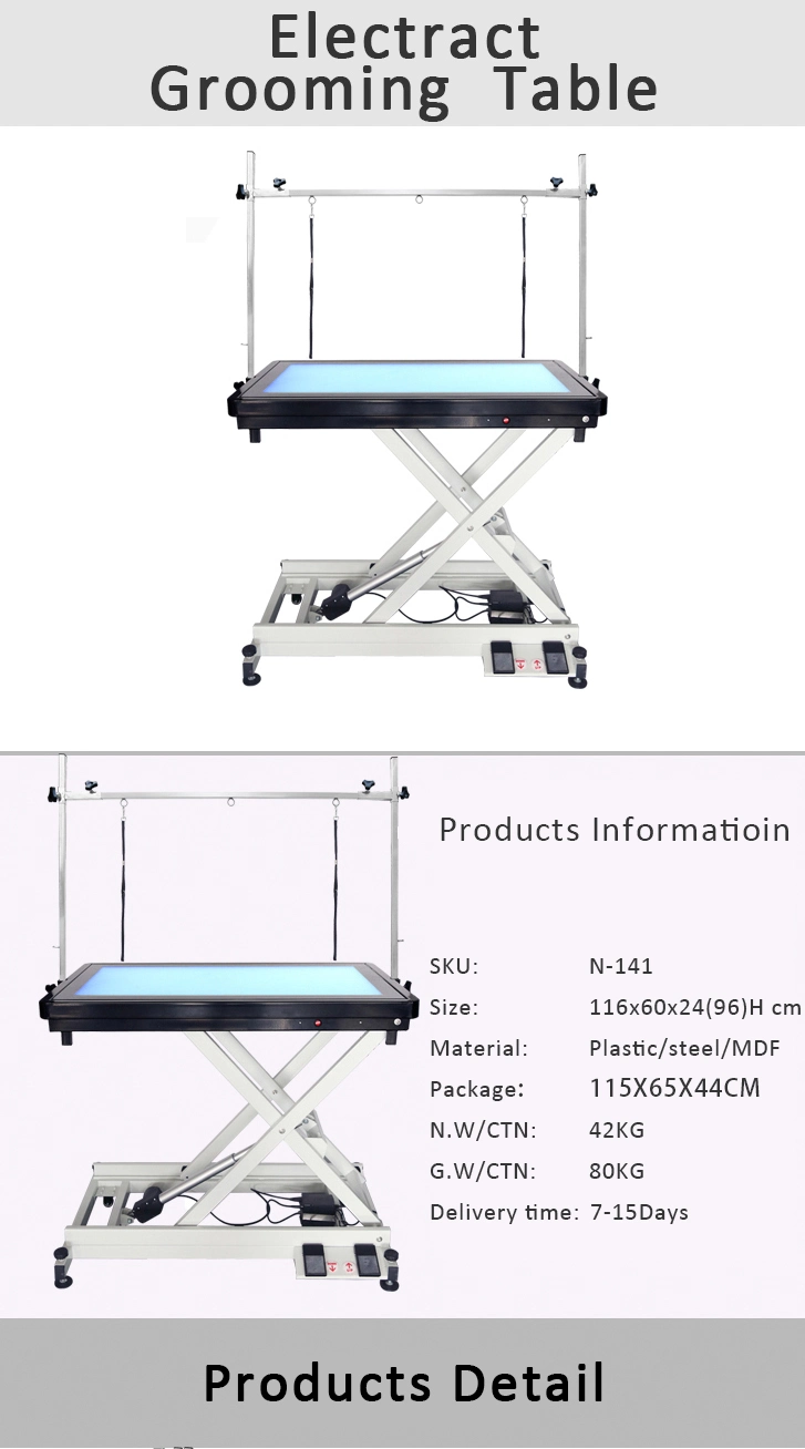 Hot Selling Height Adjustable Hydraulic Electric Pet Medical Table