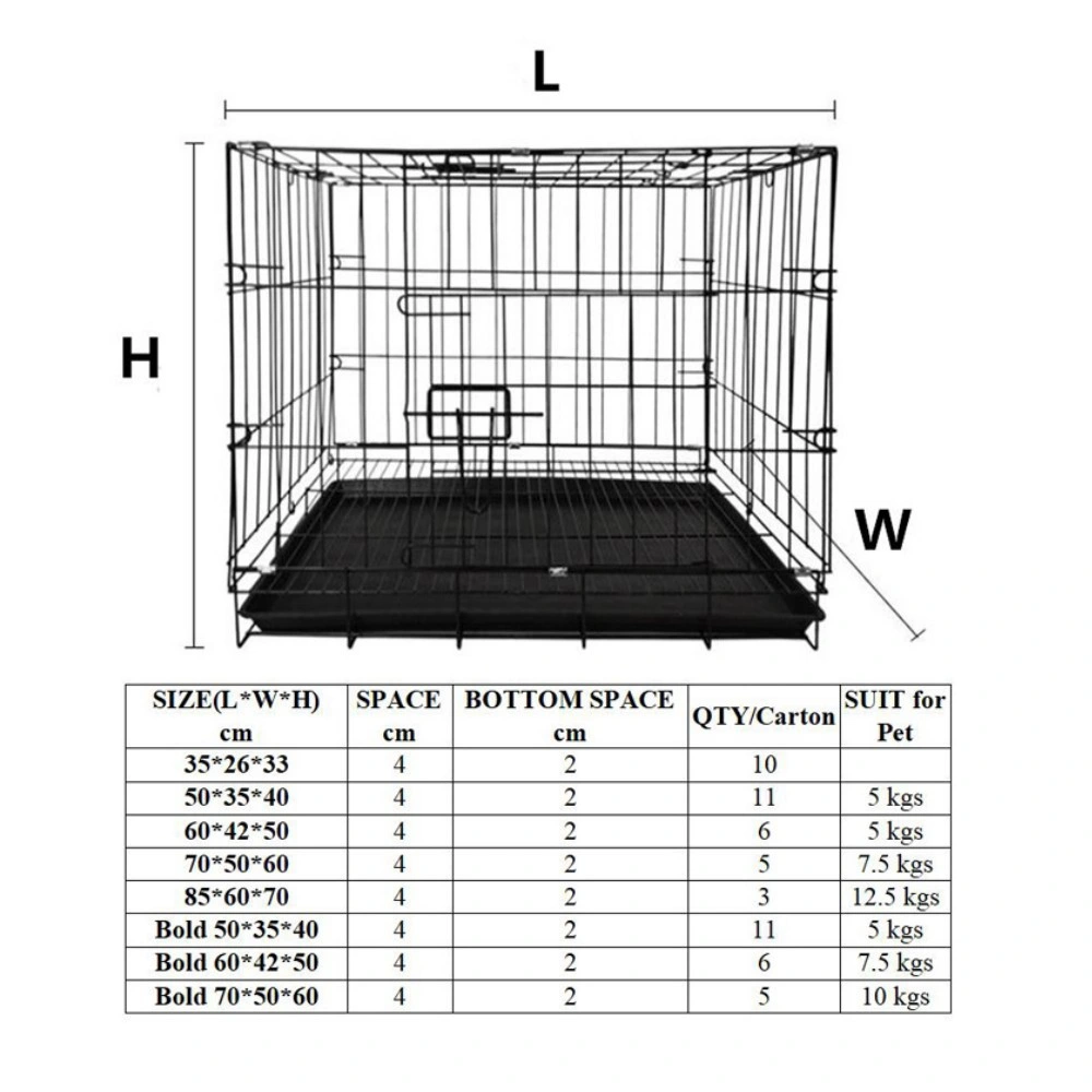 Small Medium-Sized Indoor Dog Kennel Metal Wire Dog Cage