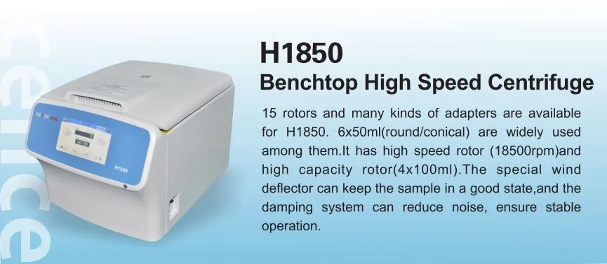 Hot Selling H1850 High Speed Centrifuge Machine for Laboratory