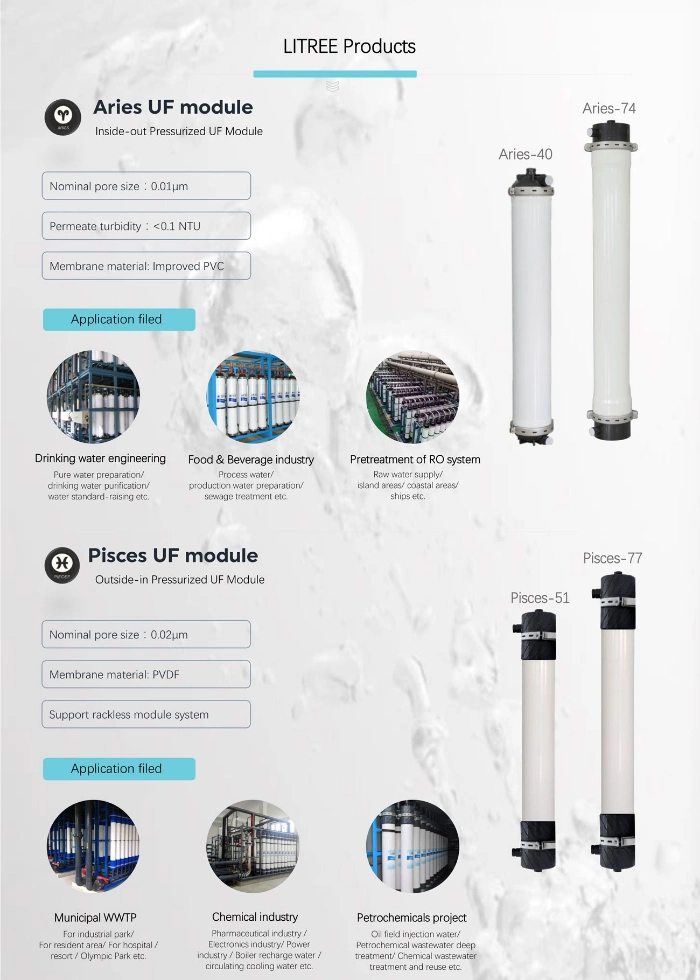 Litree Ultrafiltration Membrane Disinfection Machine for Greenhouse Water Recycling